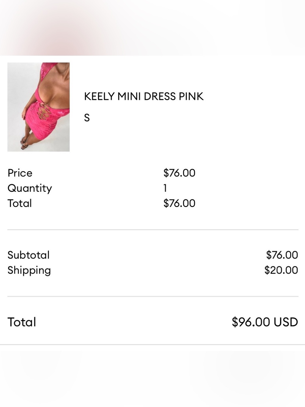 Keely Lace-Up Mini Dress in Hot Pink